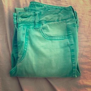 High waisted skinny jeans